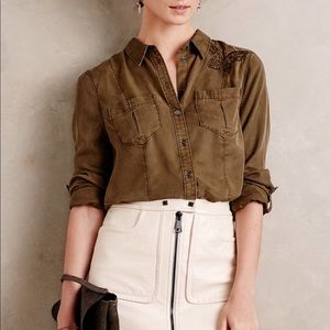 Anthropologie Holding Horses Butterfly Blouse